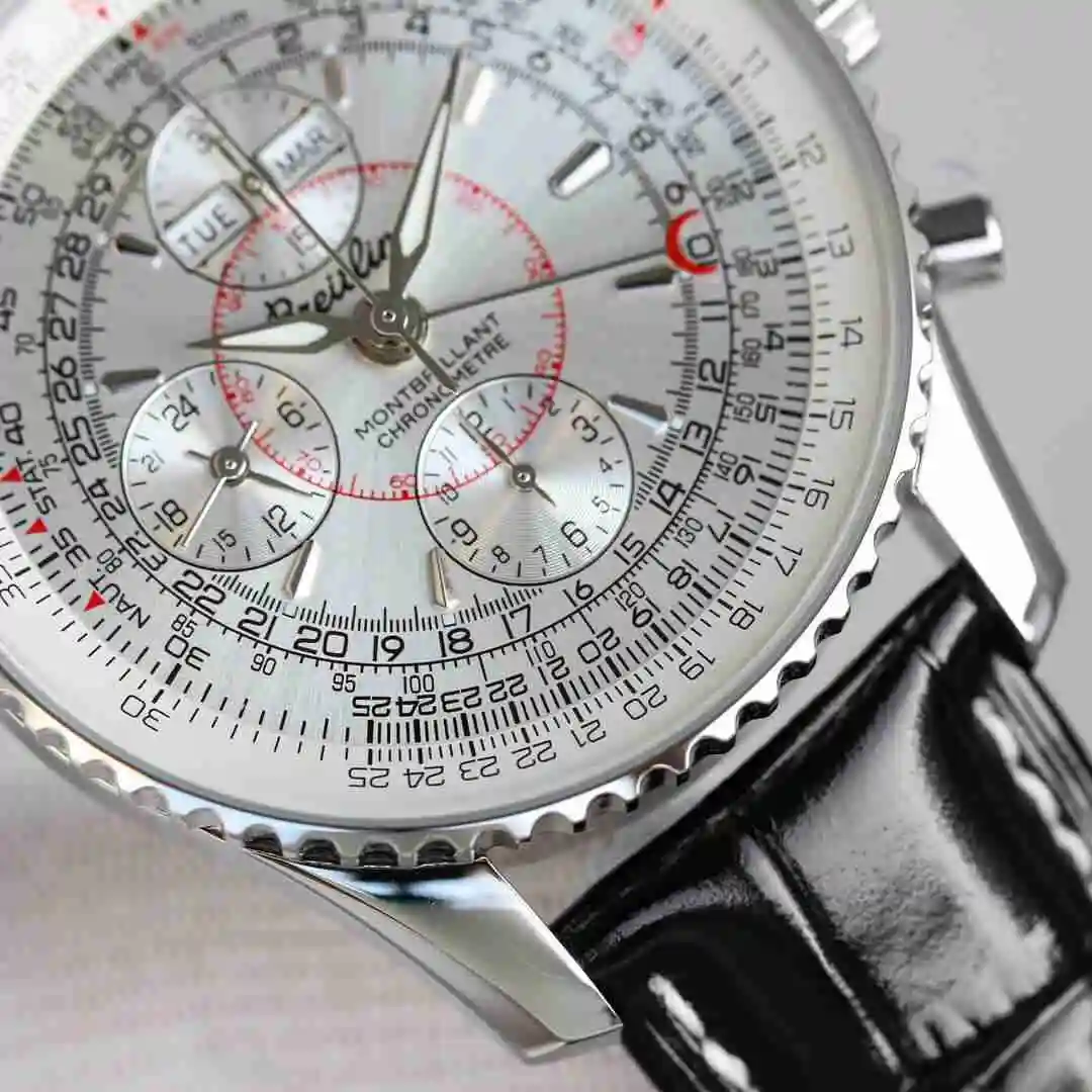 General Watches Breitling Watch Men's Watch Paired with Original Fully Automatic Mechanical Movement Top Grade 316 Precision Steel Case with Mineral Super Strong Mirror Diameter 43mm KK view 6
