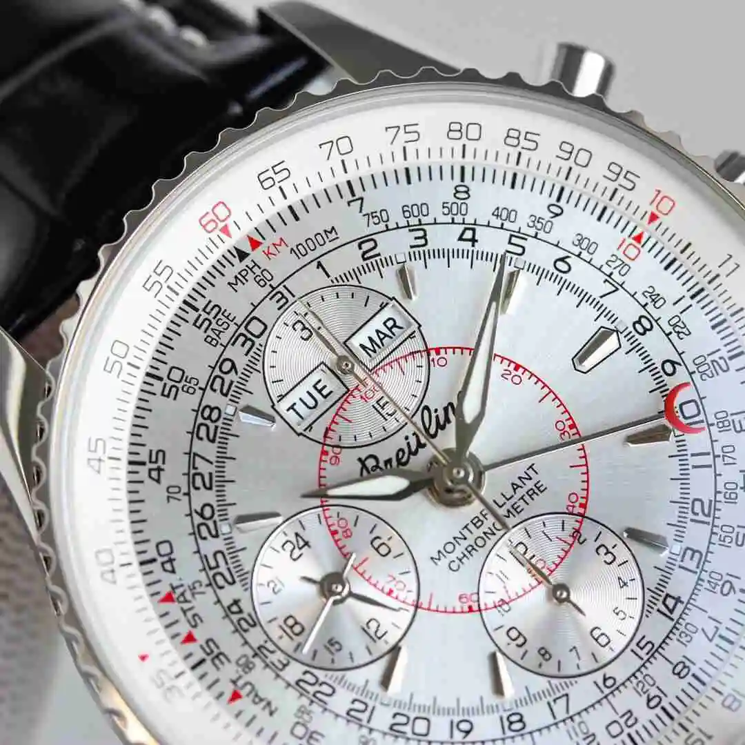 General Watches Breitling Watch Men's Watch Paired with Original Fully Automatic Mechanical Movement Top Grade 316 Precision Steel Case with Mineral Super Strong Mirror Diameter 43mm KK view 7