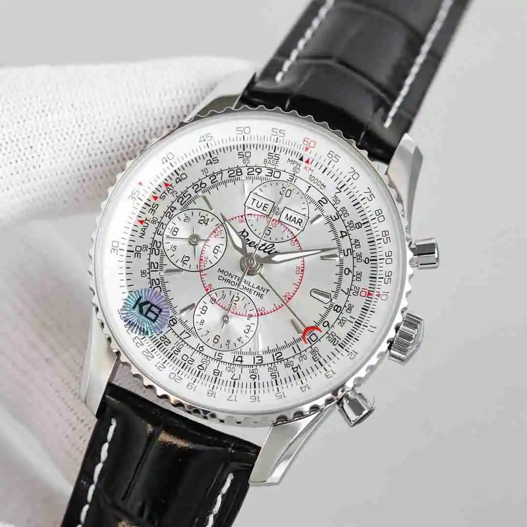 General Watches Breitling Watch Men's Watch Paired with Original Fully Automatic Mechanical Movement Top Grade 316 Precision Steel Case with Mineral Super Strong Mirror Diameter 43mm KK view 8
