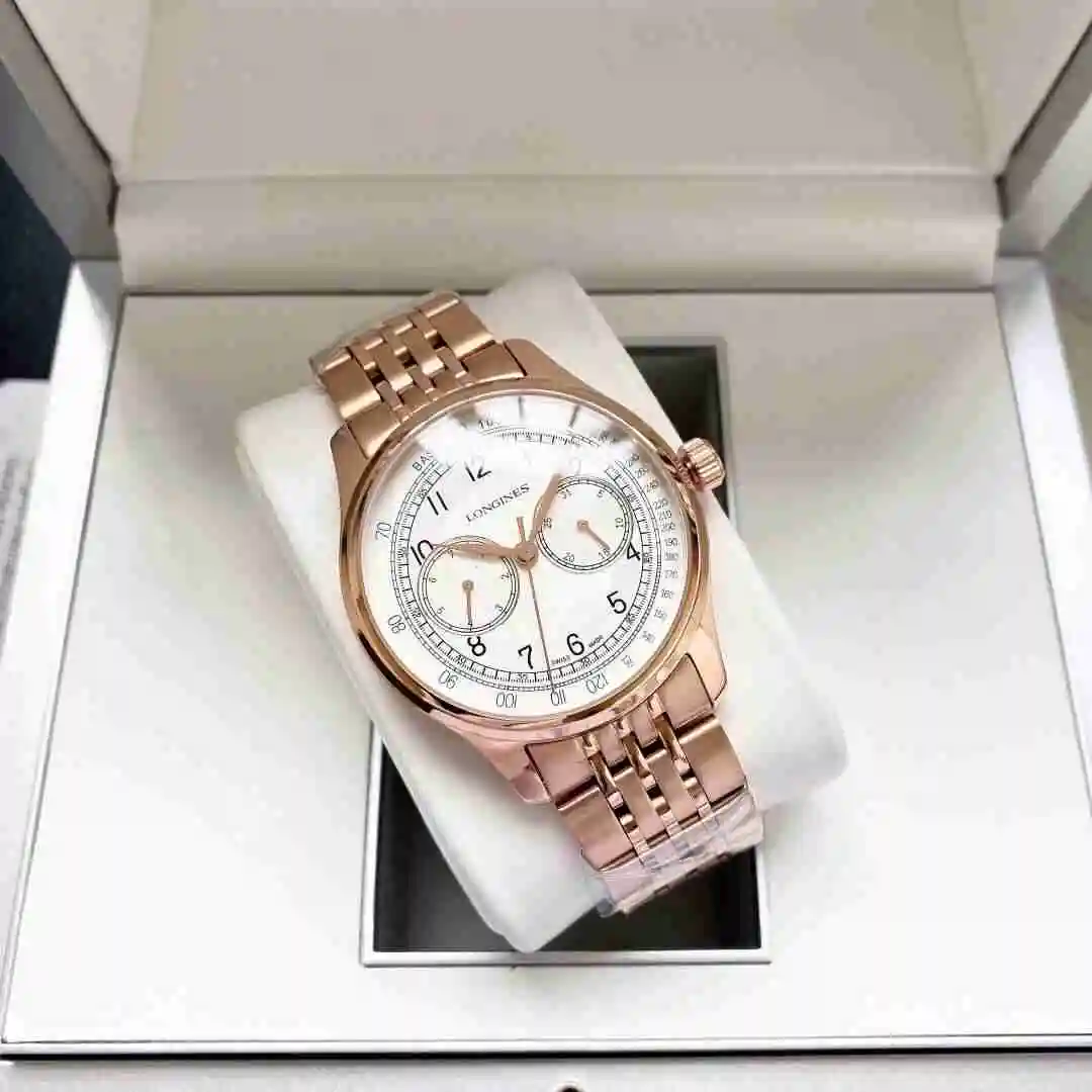 General Watches Longines Watch Men's Watch Paired with Original Fully Automatic Mechanical Movement Top Grade 316 Precision Steel Case with Mineral Super Strong Mirror Diameter 40mm KK05050 view 7