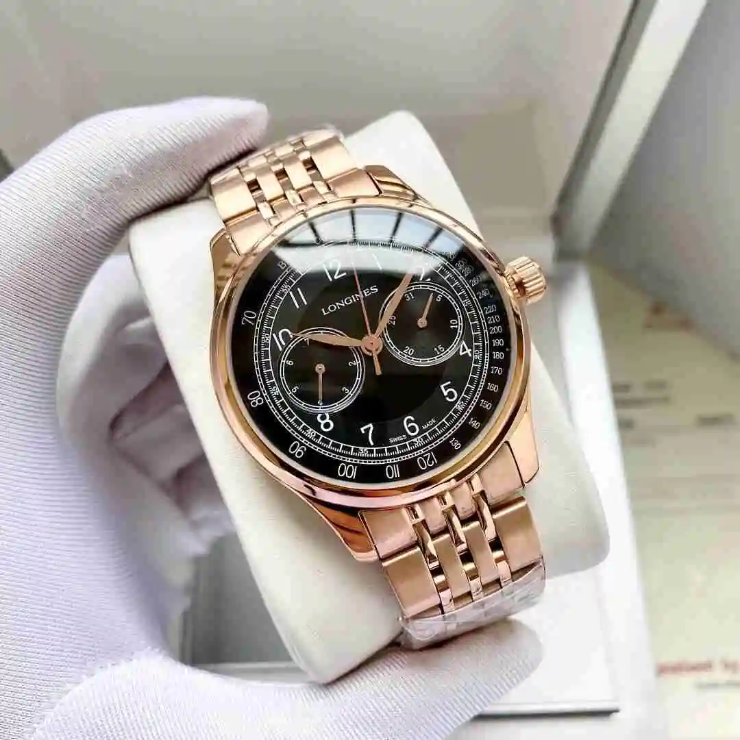 General Watches Longines Watch Men's Watch Paired with Original Fully Automatic Mechanical Movement Top Grade 316 Precision Steel Case with Mineral Super Strong Mirror Diameter 40mm KK05050 view 8