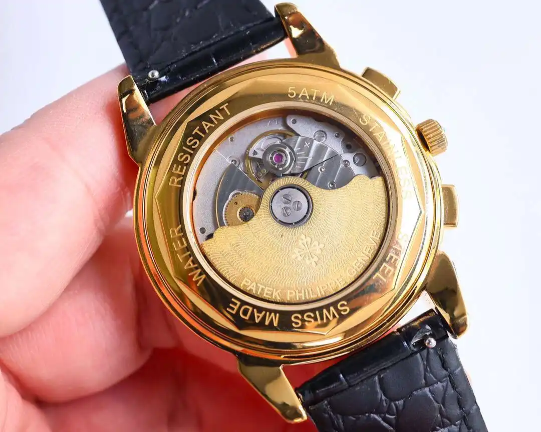 General Watches Patek Philippe Patek@Philippe watch men's watch with original fully automatic mechanical movement top 316 stainless steel case strap mineral super mirror diameter 41mm KK012500 view 2