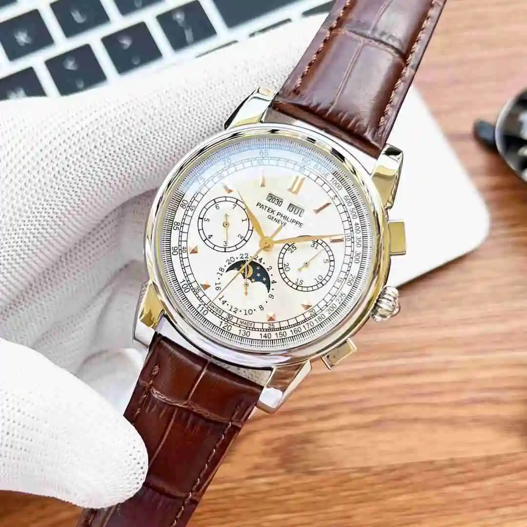 General Watches Patek Philippe Watch Men's Watch Paired with Original Fully Automatic Mechanical Movement Top Grade 316 Precision Steel Case Case with Mineral Super Strong Mirror Diameter 41mm KK05250 view 7