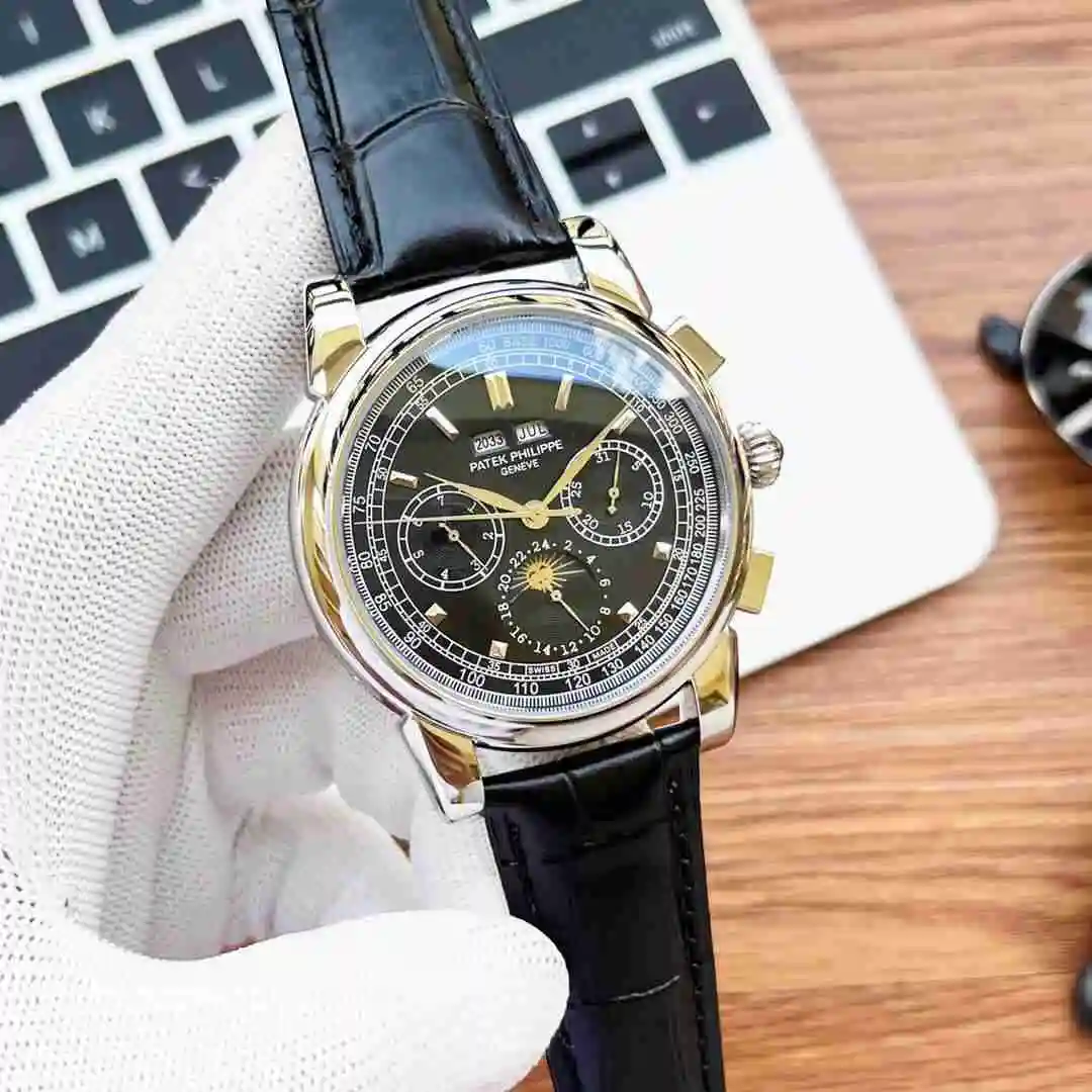 General Watches Patek Philippe Watch Men's Watch Paired with Original Fully Automatic Mechanical Movement Top Grade 316 Precision Steel Case Case with Mineral Super Strong Mirror Diameter 41mm KK05250 view 9