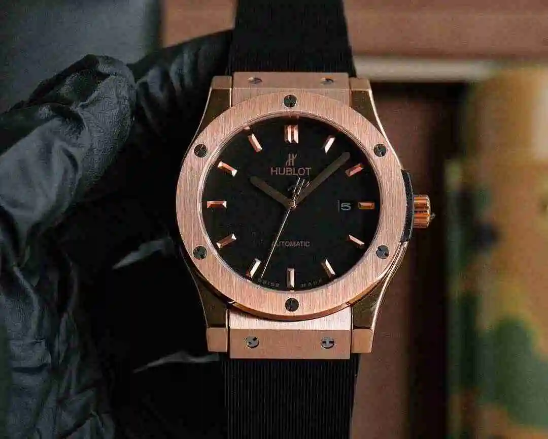 General Watches Hublot Hengbao Watch Men's Watch Paired with Original Fully Automatic Mechanical Movement Top Grade 316 Precision Steel Case with Mineral Super Strong Mirror Diameter 45mm KK03 1 view 2