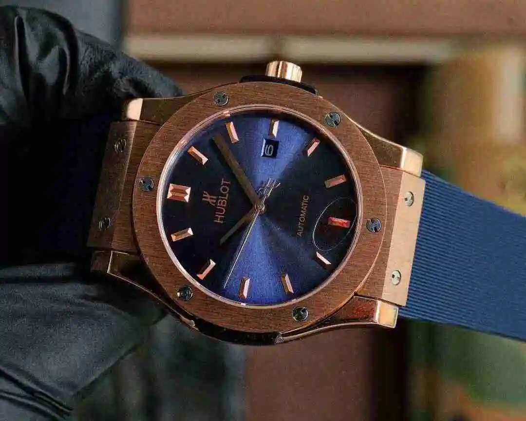 General Watches Hublot Hengbao Watch Men's Watch Paired with Original Fully Automatic Mechanical Movement Top Grade 316 Precision Steel Case with Mineral Super Strong Mirror Diameter 45mm KK03 1 view 7