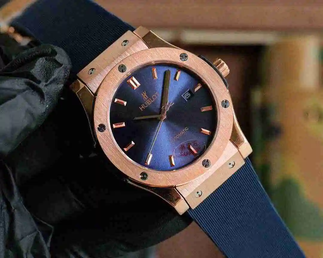 General Watches Hublot Hengbao Watch Men's Watch Paired with Original Fully Automatic Mechanical Movement Top Grade 316 Precision Steel Case with Mineral Super Strong Mirror Diameter 45mm KK03 1 view 9