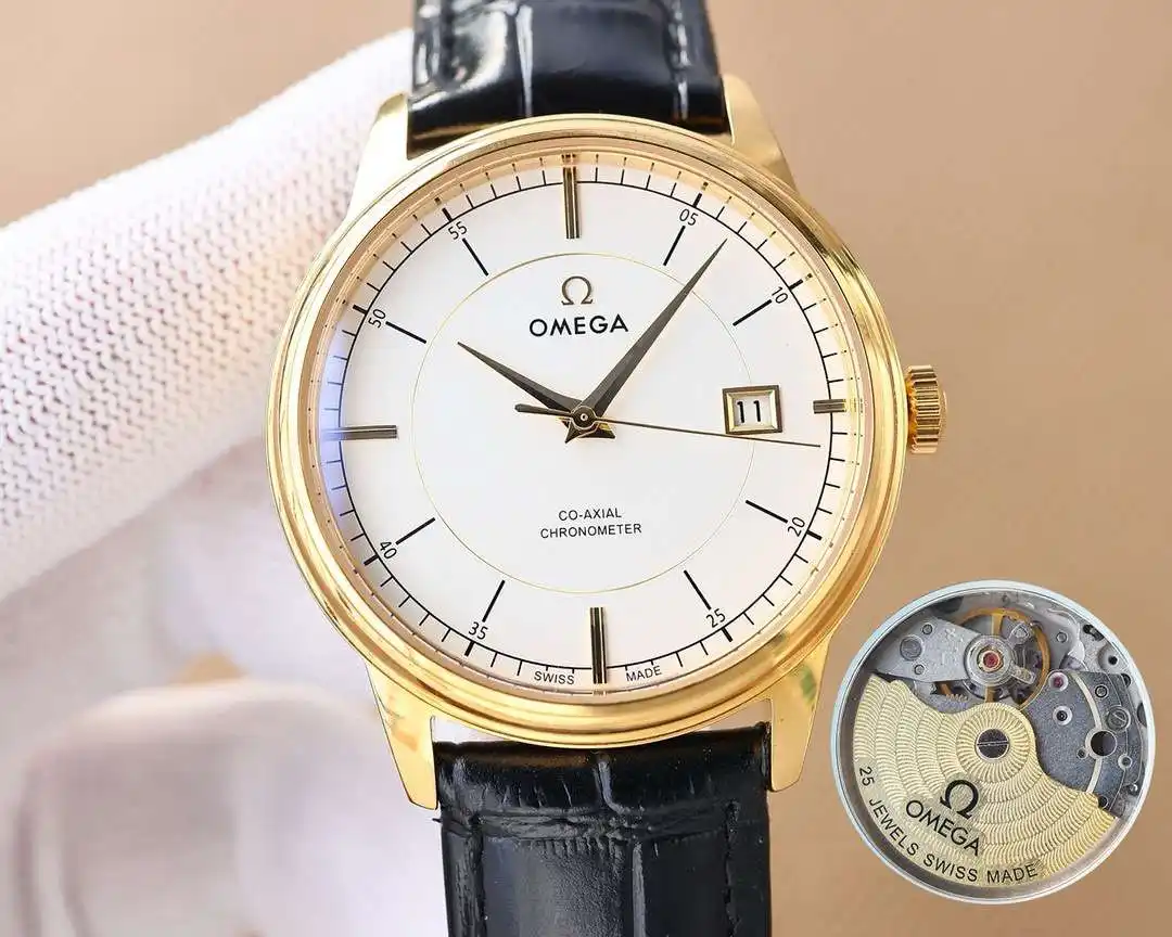 General Watches Watch OMEGA men's watch with original fully automatic mechanical movement, top 316 stainless steel case and strap, mineral super mirror, diameter 40mm KK04550 view 5