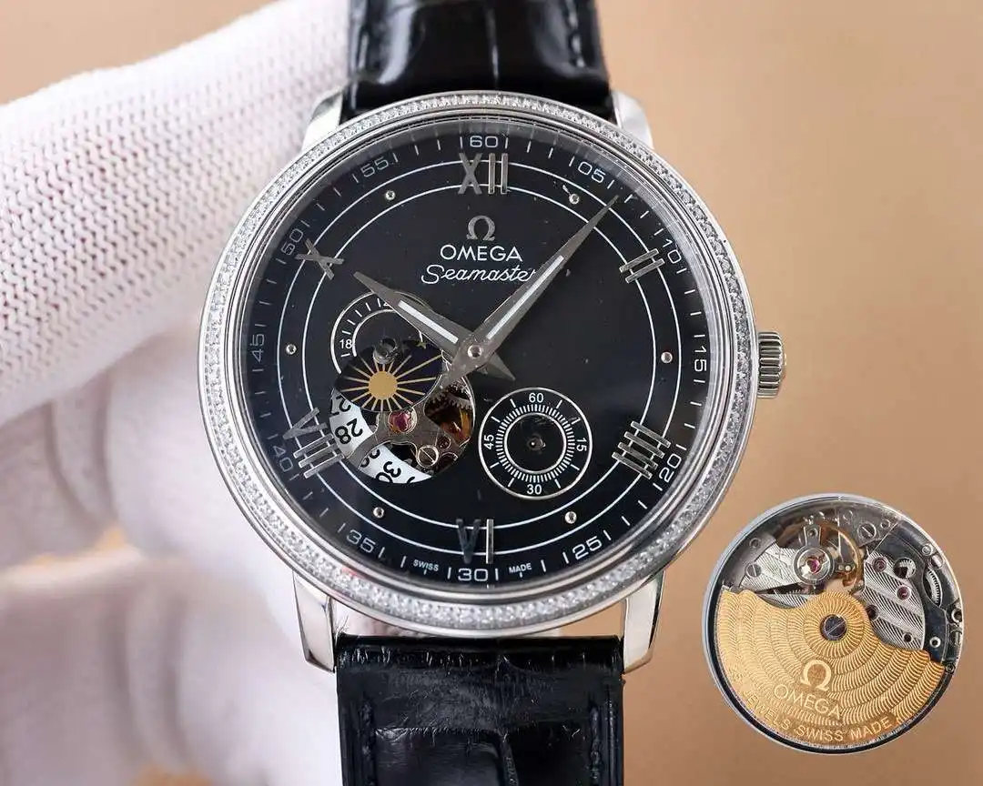 General Watches Watch, men's watch with original fully automatic mechanical movement, top-grade 316 stainless steel case and strap, mineral super mirror, diameter 39cm KK06050 view 6
