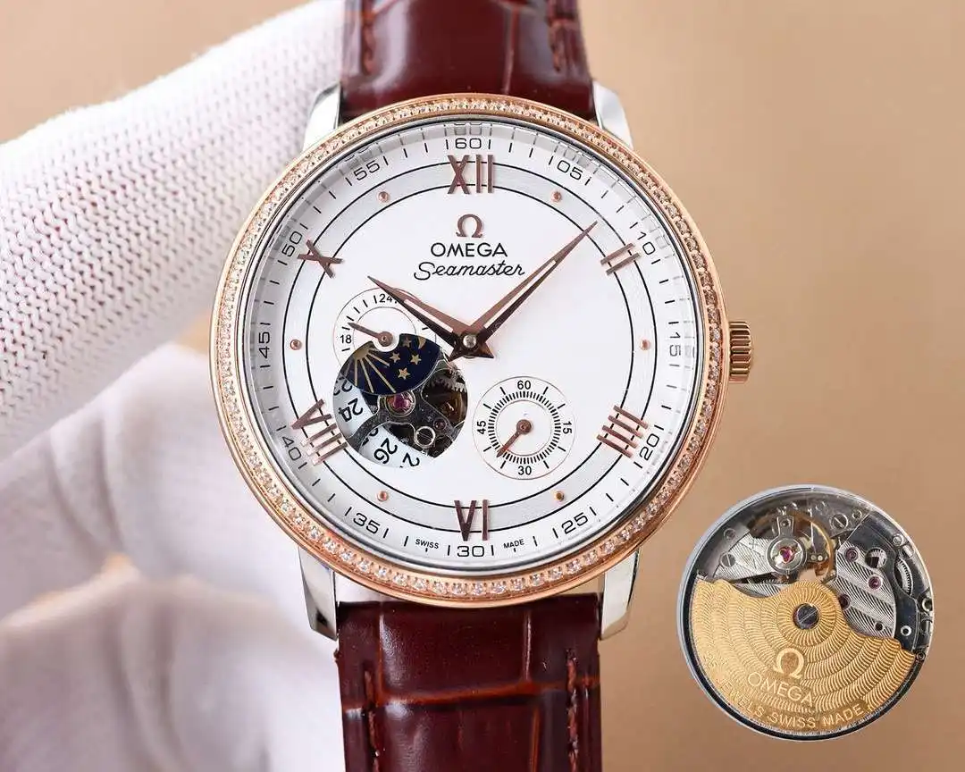 General Watches Watch, men's watch with original fully automatic mechanical movement, top-grade 316 stainless steel case and strap, mineral super mirror, diameter 39cm KK06050 view 7
