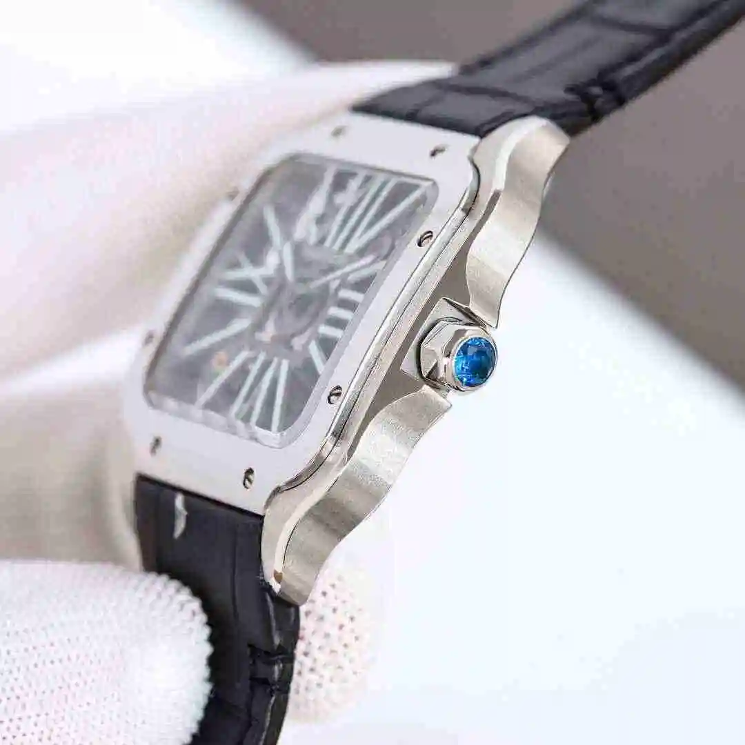 General Watches Cartier Watch Men's Watch Paired with Original Fully Automatic Mechanical Movement Top Grade 316 Precision Steel Case with Mineral Super Strong Mirror Diameter 40mm KK view 4