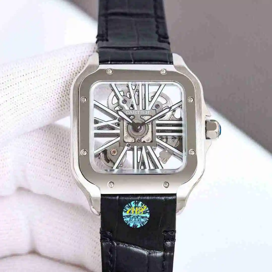 General Watches Cartier Watch Men's Watch Paired with Original Fully Automatic Mechanical Movement Top Grade 316 Precision Steel Case with Mineral Super Strong Mirror Diameter 40mm KK view 5