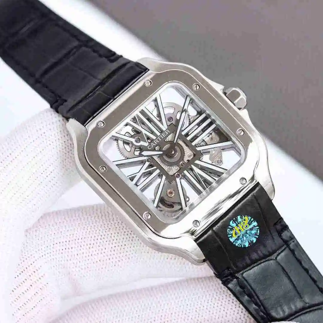 General Watches Cartier Watch Men's Watch Paired with Original Fully Automatic Mechanical Movement Top Grade 316 Precision Steel Case with Mineral Super Strong Mirror Diameter 40mm KK view 6