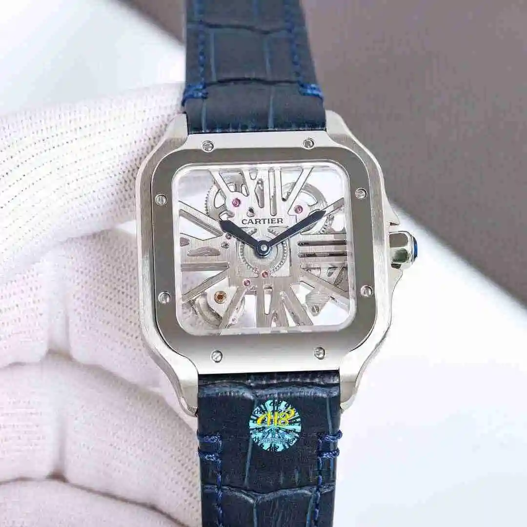 General Watches Cartier Watch Men's Watch Paired with Original Fully Automatic Mechanical Movement Top Grade 316 Precision Steel Case with Mineral Super Strong Mirror Diameter 40mm KK view 9