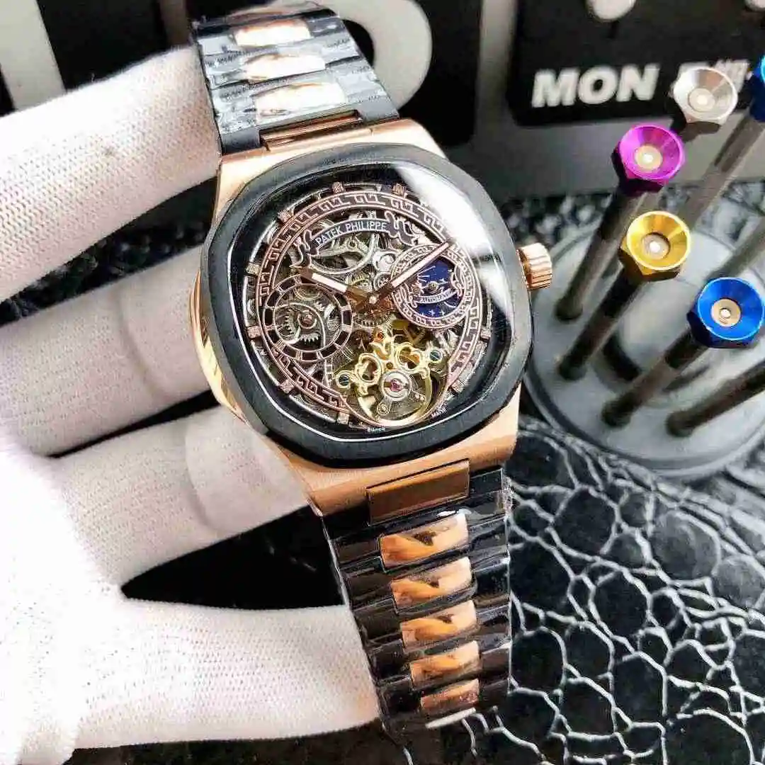 General Watches Patek Philippe Watch Men's Watch Paired with Original Fully Automatic Mechanical Movement Top Grade 316 Precision Steel Case Case with Mineral Super Strong Mirror Diameter 42mm KK05650 2 view 7