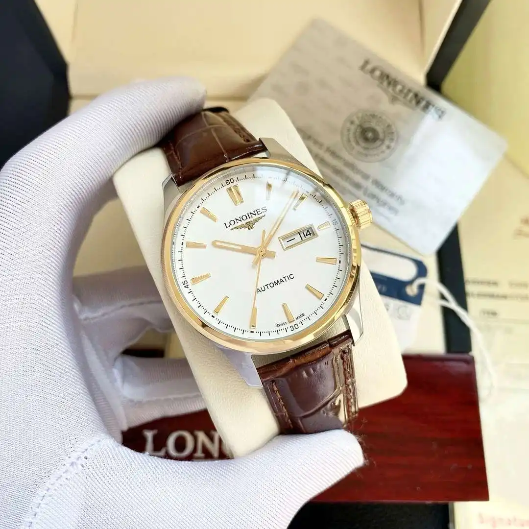 General Watches Watch Men's watch with original fully automatic mechanical movement, top-grade 316 stainless steel case and strap, mineral super mirror, diameter 42mm KK ) view 9