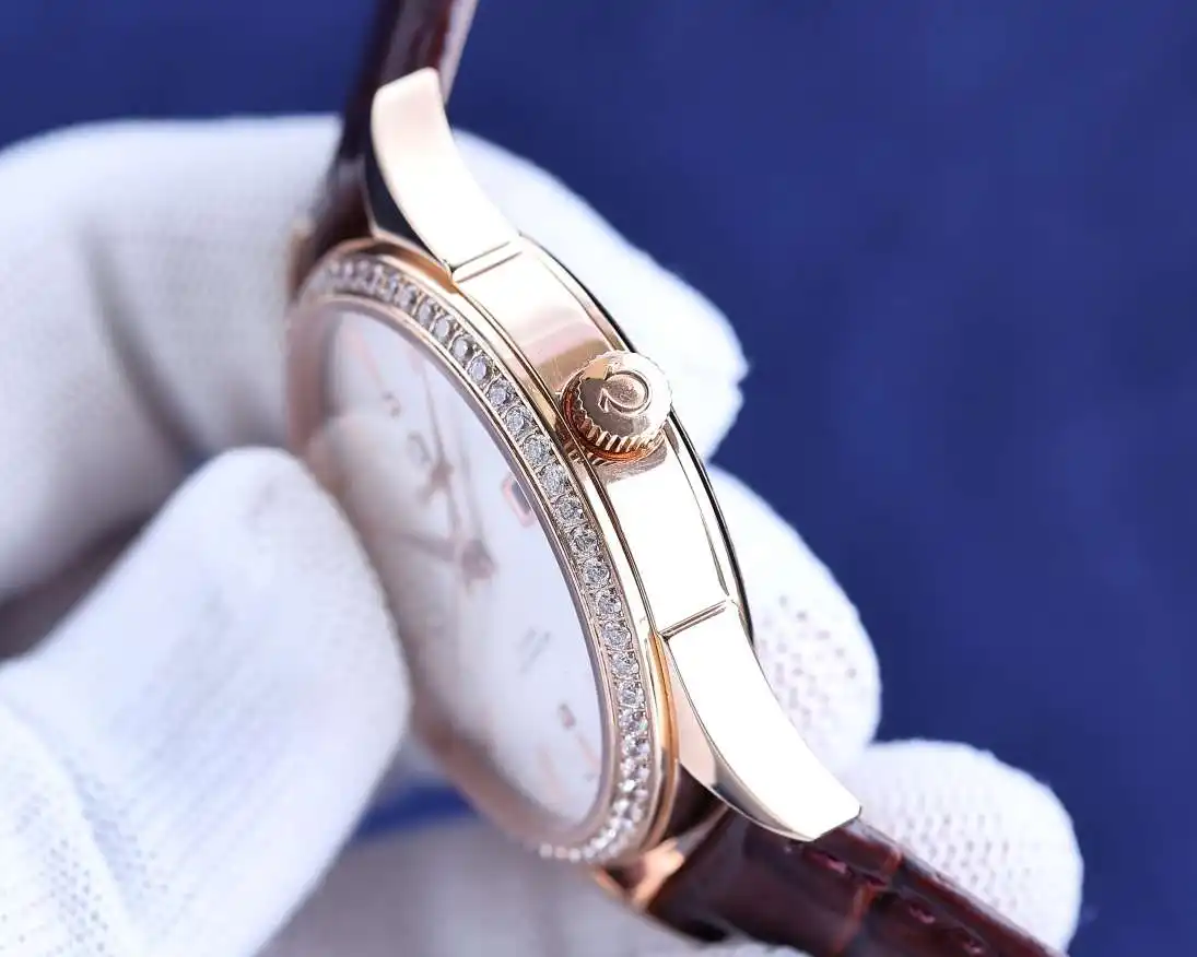General Watches Omega white 750 gold 800 diamond +50 Watch view 5