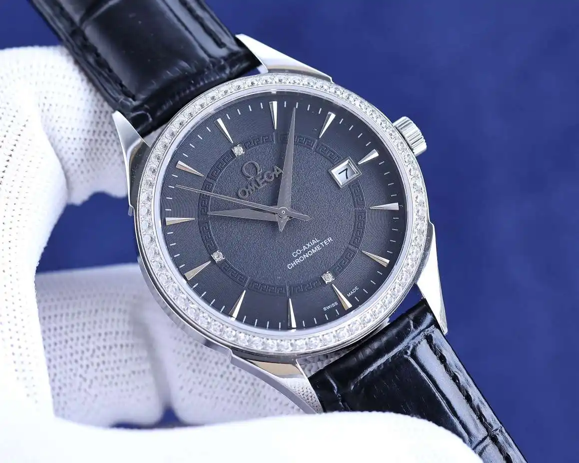 General Watches Omega white 750 gold 800 diamond +50 Watch view 8