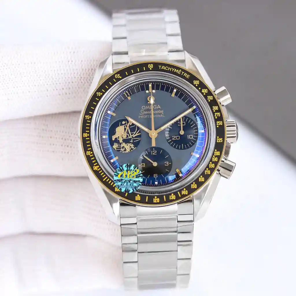 General Watches Omega Ou@mega watch men's watch with original fully automatic mechanical movement top 316 stainless steel case strap mineral super mirror diameter 42mm KK012500 view 9