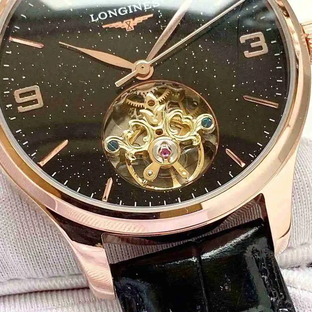 General Watches Longines Watch Men's Watch Paired with Original Fully Automatic Mechanical Movement Top Grade 316 Precision Steel Case with Mineral Super Strong Mirror Diameter 42mm KK05250 1 view 5