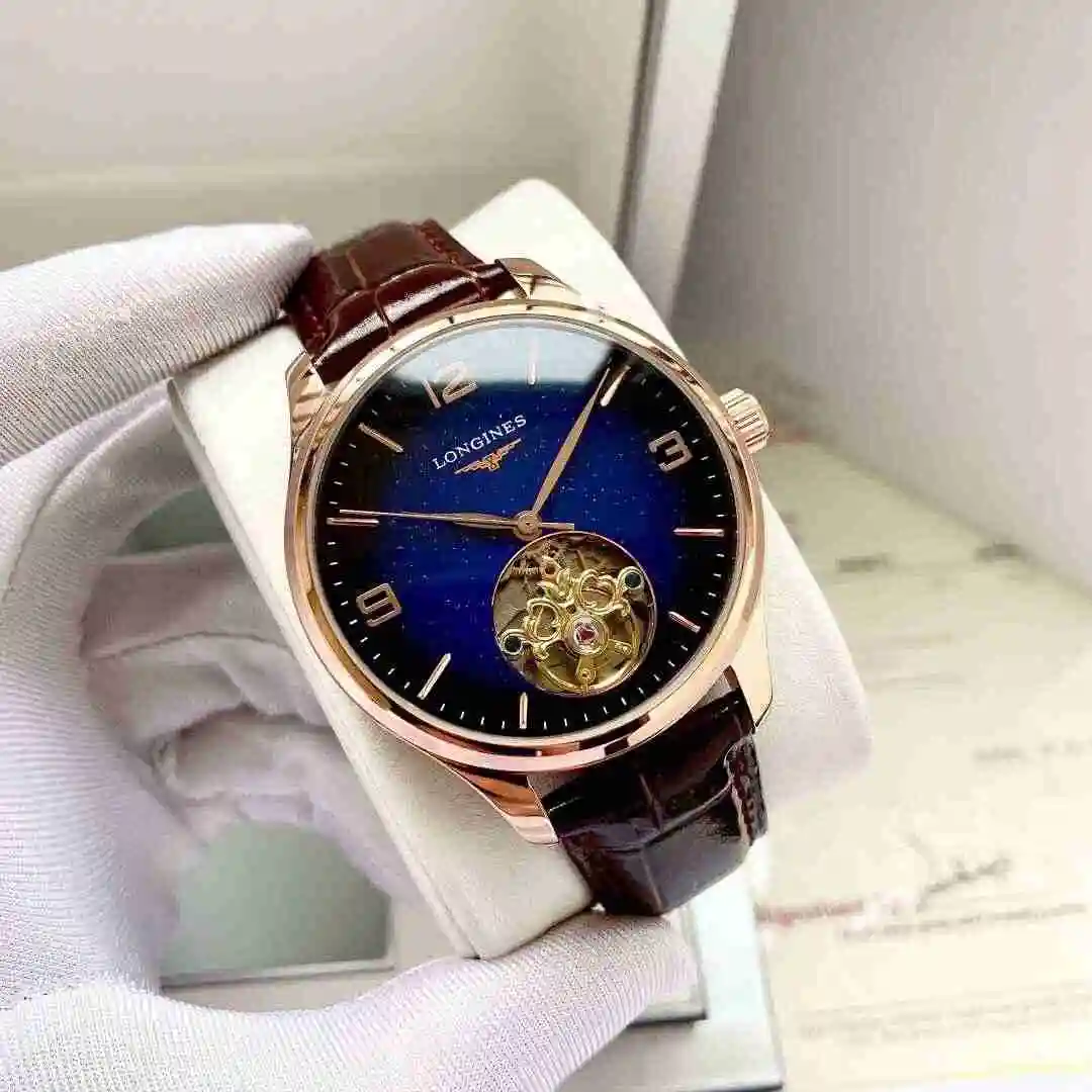 General Watches Longines Watch Men's Watch Paired with Original Fully Automatic Mechanical Movement Top Grade 316 Precision Steel Case with Mineral Super Strong Mirror Diameter 42mm KK05250 1 view 9