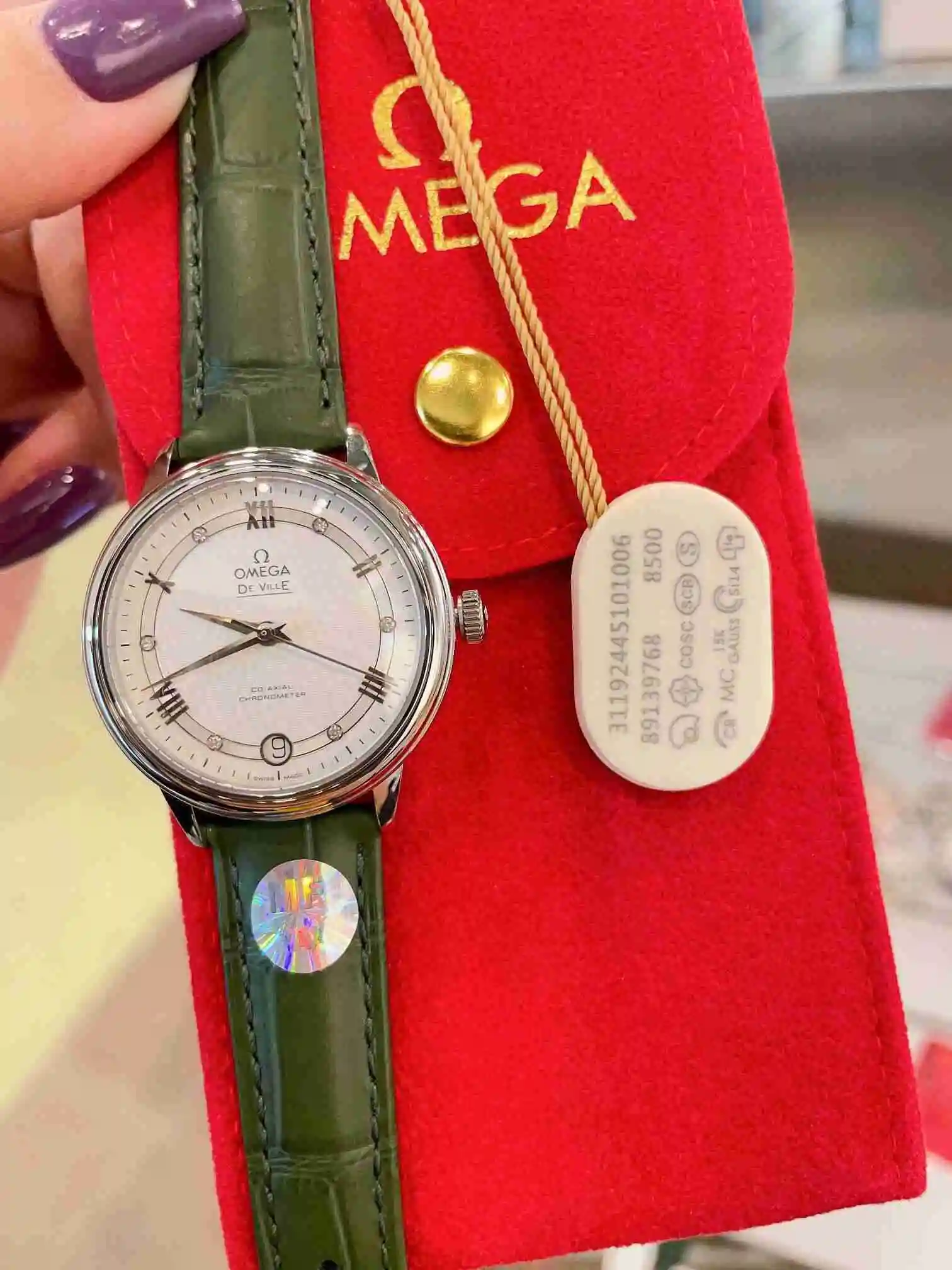 General Watches Omega Watch Women's Watch Paired with Original Fully Automatic Mechanical Movement Top Grade 316 Precision Steel Case with Mineral Super Strong Mirror Diameter 33cm KK04850 view 7