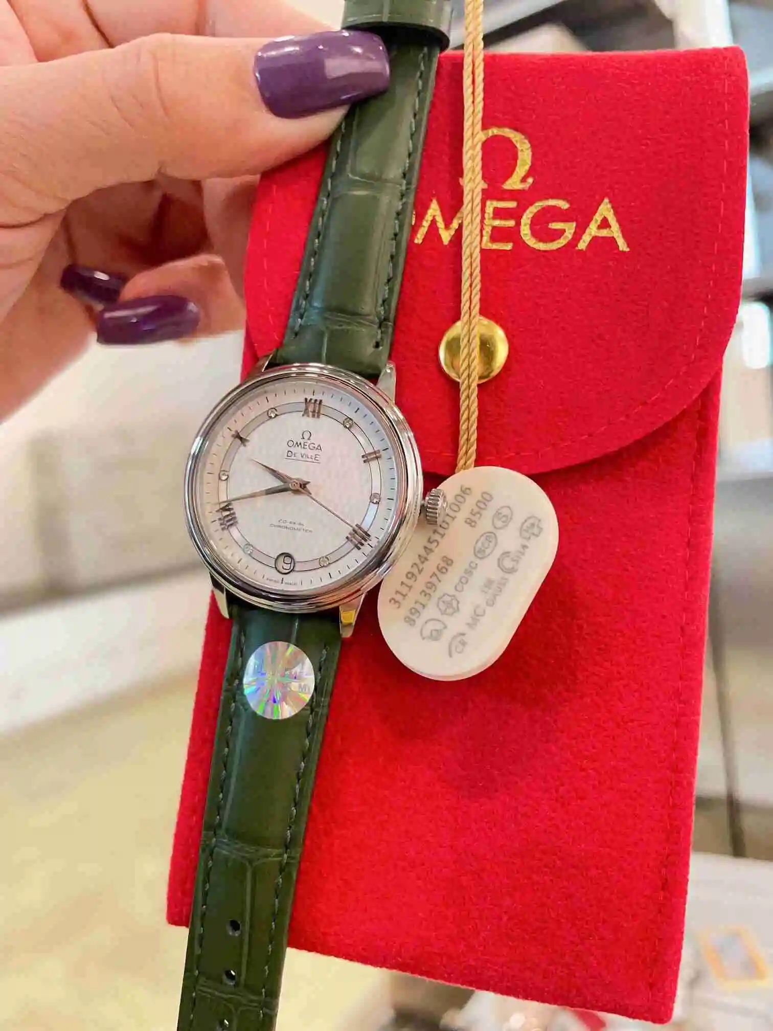 General Watches Omega Watch Women's Watch Paired with Original Fully Automatic Mechanical Movement Top Grade 316 Precision Steel Case with Mineral Super Strong Mirror Diameter 33cm KK04850 view 8