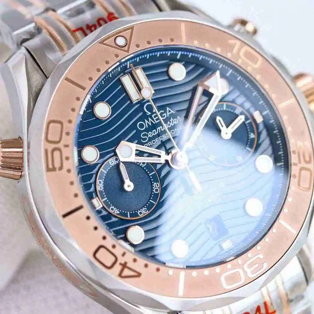 General Watches Omega Watch Men's Watch Paired with Original Fully Automatic Mechanical Movement Top Grade 316 Precision Steel Case with Mineral Super Strong Mirror Diameter 44mm kk view 5