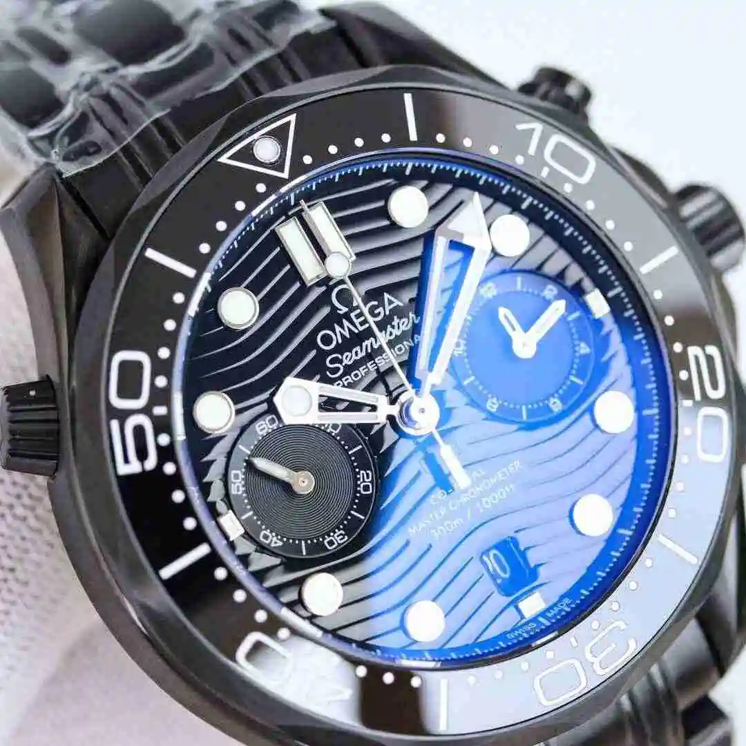 General Watches Omega Watch Men's Watch Paired with Original Fully Automatic Mechanical Movement Top Grade 316 Precision Steel Case with Mineral Super Strong Mirror Diameter 44mm kk view 8
