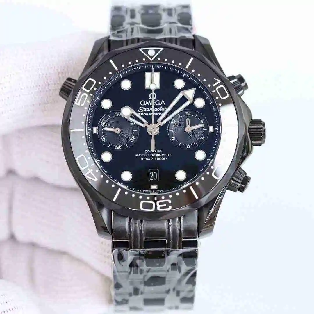 General Watches Omega Watch Men's Watch Paired with Original Fully Automatic Mechanical Movement Top Grade 316 Precision Steel Case with Mineral Super Strong Mirror Diameter 44mm kk view 9