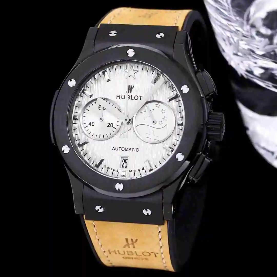 General Watches Hublot Yubo Watch Men's Watch Paired with Original Fully Automatic Mechanical Movement Top Grade 316 Precision Steel Case with Mineral Super Strong Mirror Diameter 45mm KK04150 2 view 4