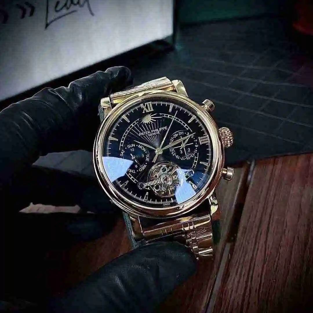 General Watches Patek Philippe Watch Men's Watch Paired with Original Fully Automatic Mechanical Movement Top Grade 316 Precision Steel Case Case with Mineral Super Strong Mirror Diameter 43mm KK04650 2 view 7