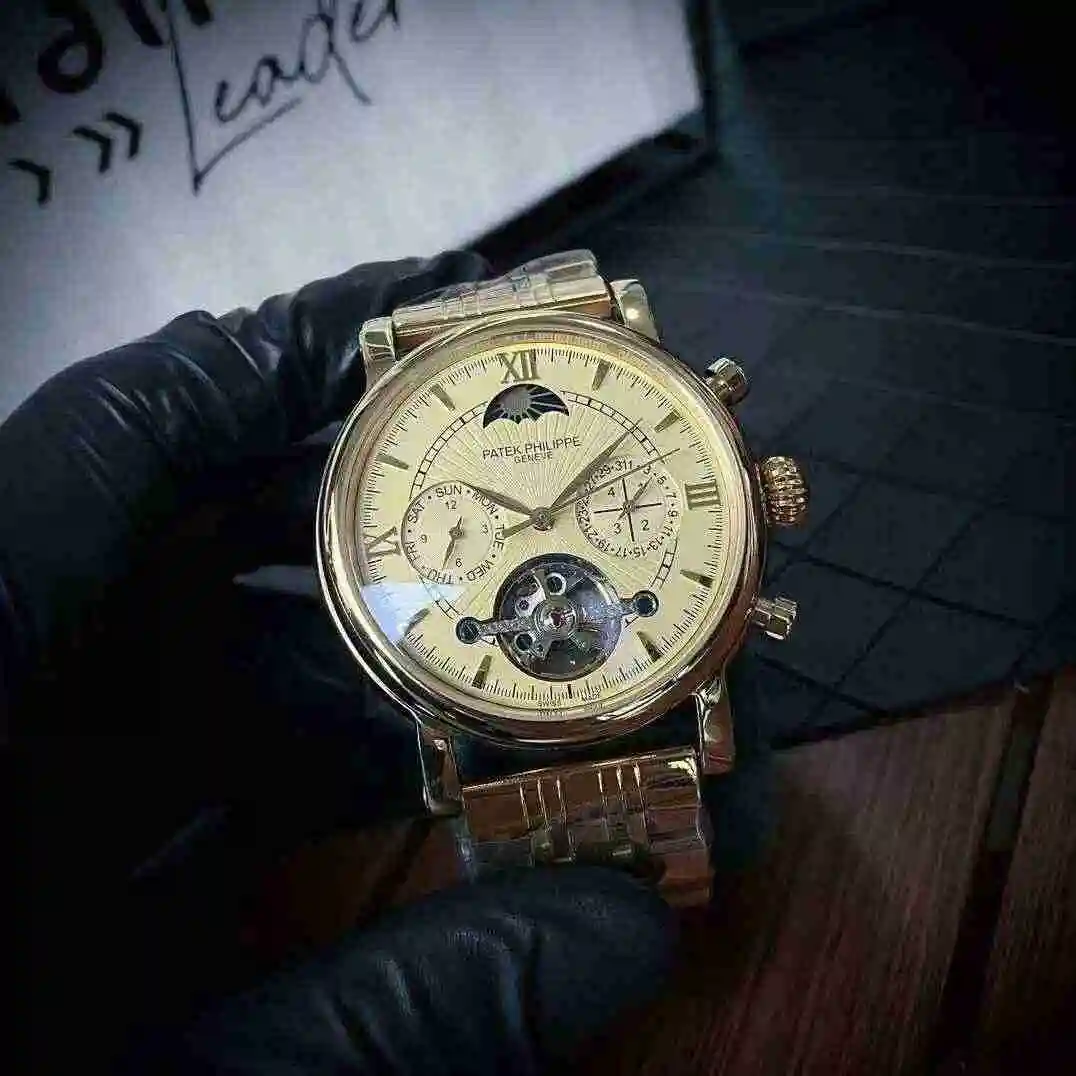 General Watches Patek Philippe Watch Men's Watch Paired with Original Fully Automatic Mechanical Movement Top Grade 316 Precision Steel Case Case with Mineral Super Strong Mirror Diameter 43mm KK04650 2 view 8
