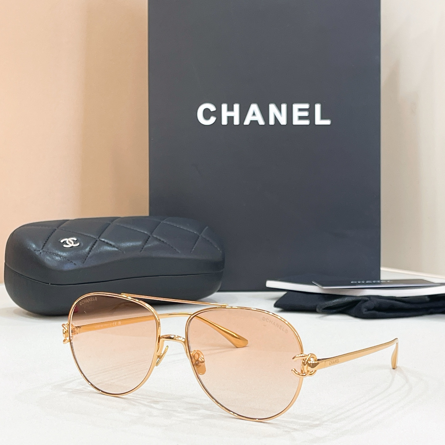 CHANE EL:2233 Size 56-16-145 Sunglasses view 3