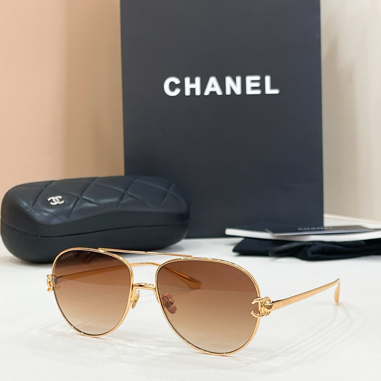 CHANE EL:2233 Size 56-16-145 Sunglasses view 5