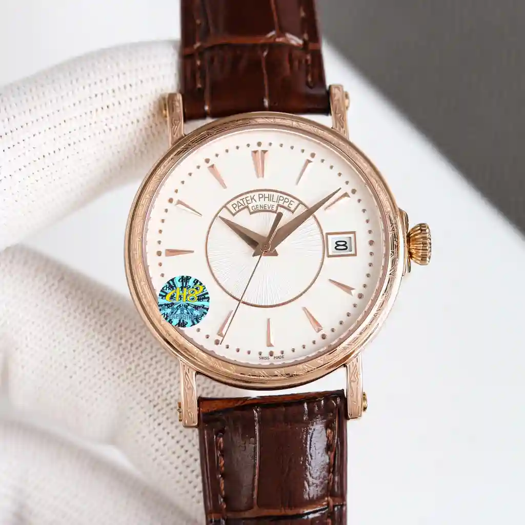 General Watches Patek Philippe Patek@Philippe watch men's watch with original fully automatic mechanical movement top 316 stainless steel case strap mineral super mirror diameter 38mm KK012500 view 7