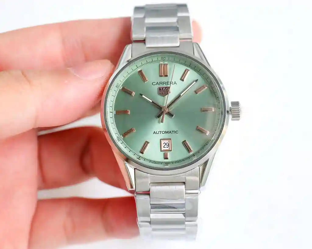 General Watches Tiger @ Tag Heuer men's watch with original fully automatic mechanical movement top 316 stainless steel case strap mineral super mirror diameter 40mm KK09800 3 view 6