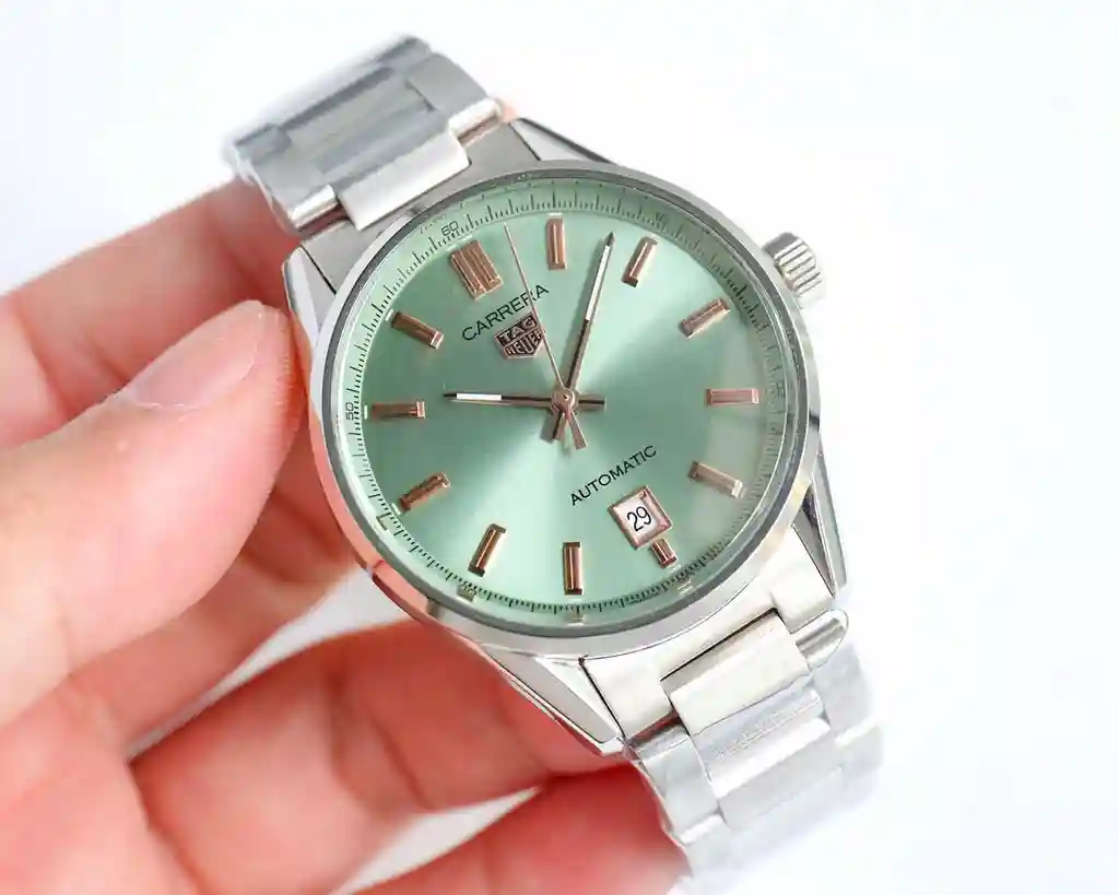 General Watches Tiger @ Tag Heuer men's watch with original fully automatic mechanical movement top 316 stainless steel case strap mineral super mirror diameter 40mm KK09800 3 view 7