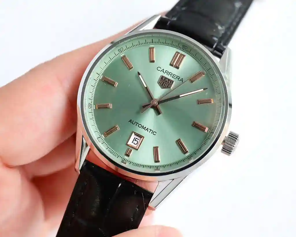 General Watches Tiger @ Tag Heuer men's watch with original fully automatic mechanical movement top 316 stainless steel case strap mineral super mirror diameter 40mm KK09800 3 view 8