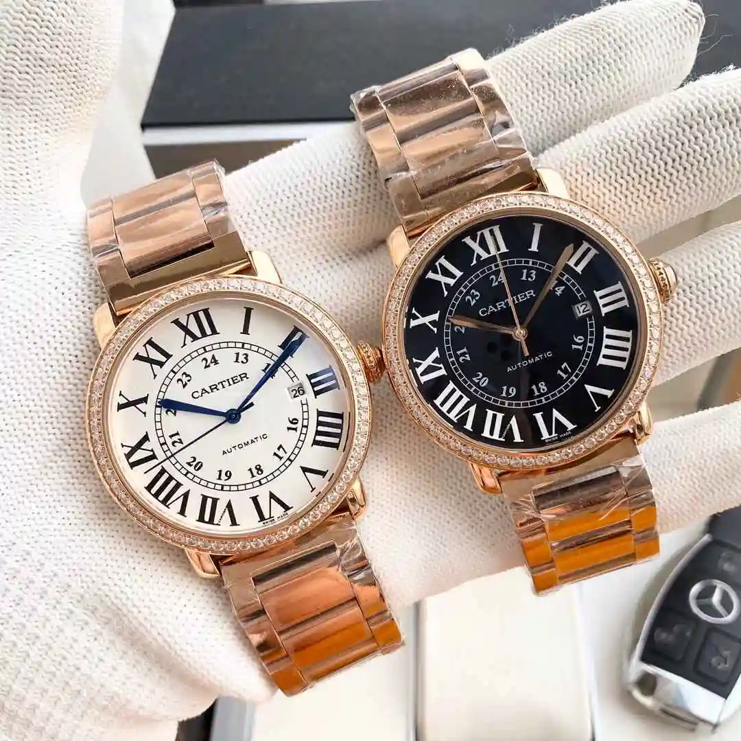 General Watches Cartier Watch Men's Watch Paired with Original Fully Automatic Mechanical Movement Top Grade 316 Precision Steel Case with Mineral Super Strong Mirror Diameter 42mm KK04050 view 5
