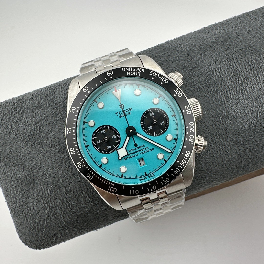 Tudor Black Dial Stainless Steel Automatic Watch view 2