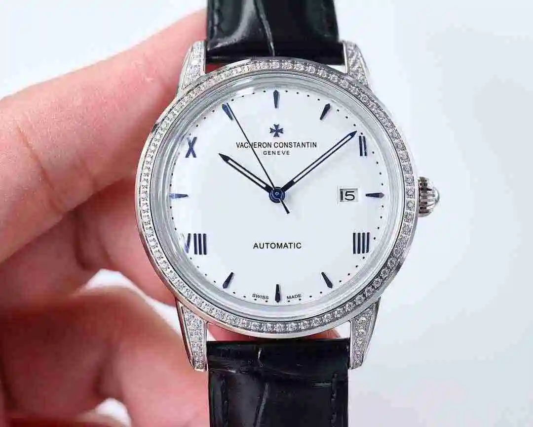 General Watches Vacheron Constantin Jiangshi Danton Watch Men's Watch Paired with Original Fully Automatic Mechanical Movement, Top Grade 316 Precision Steel Case with Mineral Super Strong Mirror Diameter 40mm kk010500 view 6
