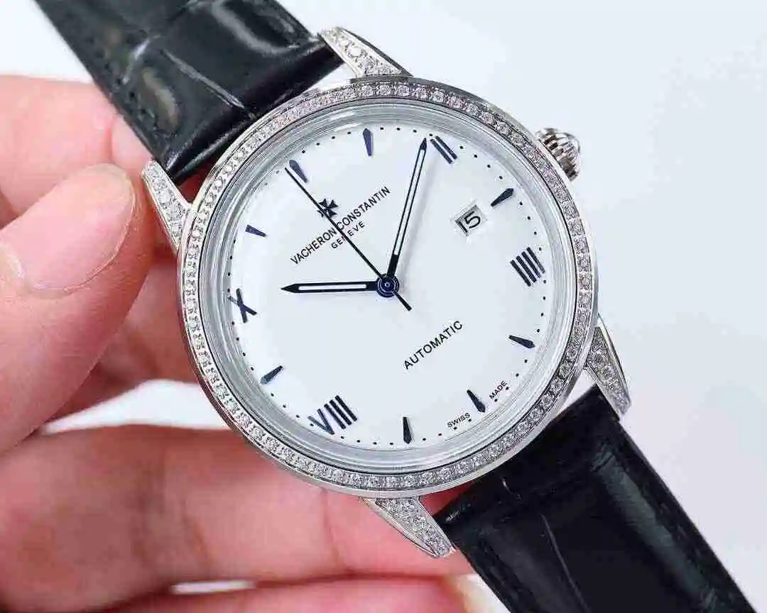 General Watches Vacheron Constantin Jiangshi Danton Watch Men's Watch Paired with Original Fully Automatic Mechanical Movement, Top Grade 316 Precision Steel Case with Mineral Super Strong Mirror Diameter 40mm kk010500 view 7