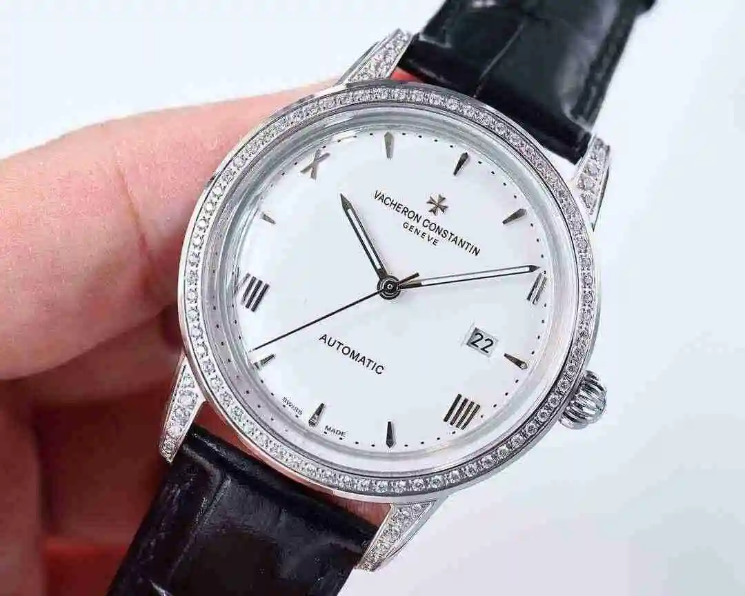 General Watches Vacheron Constantin Jiangshi Danton Watch Men's Watch Paired with Original Fully Automatic Mechanical Movement, Top Grade 316 Precision Steel Case with Mineral Super Strong Mirror Diameter 40mm kk010500 view 8