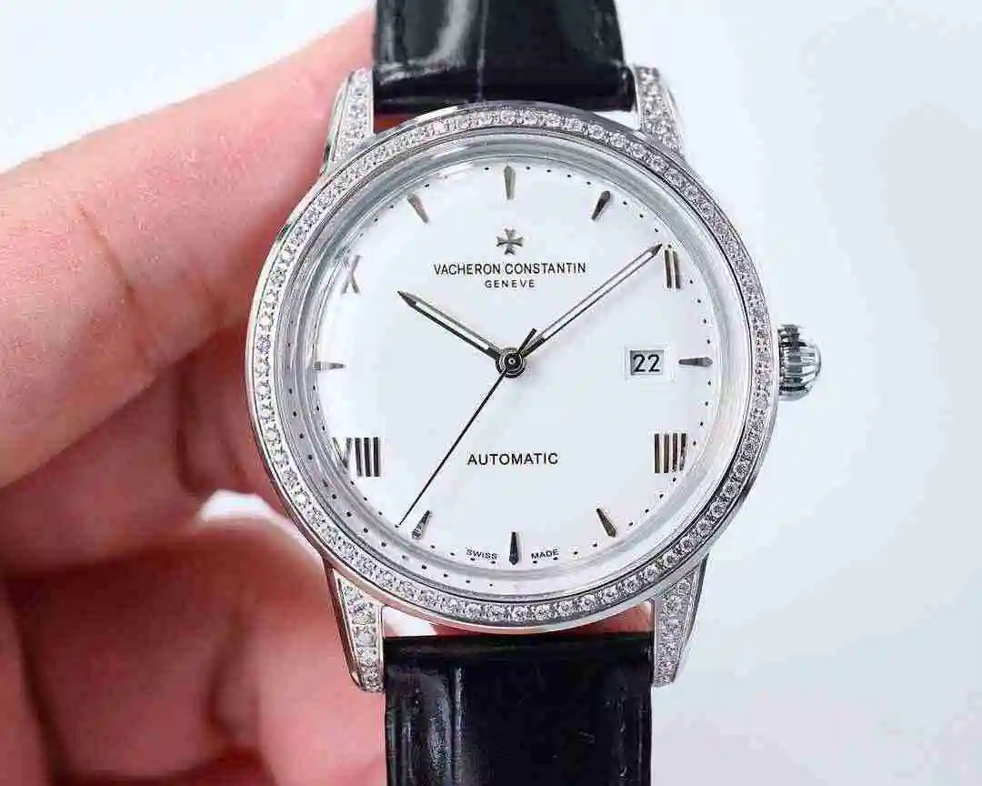 General Watches Vacheron Constantin Jiangshi Danton Watch Men's Watch Paired with Original Fully Automatic Mechanical Movement, Top Grade 316 Precision Steel Case with Mineral Super Strong Mirror Diameter 40mm kk010500 view 9
