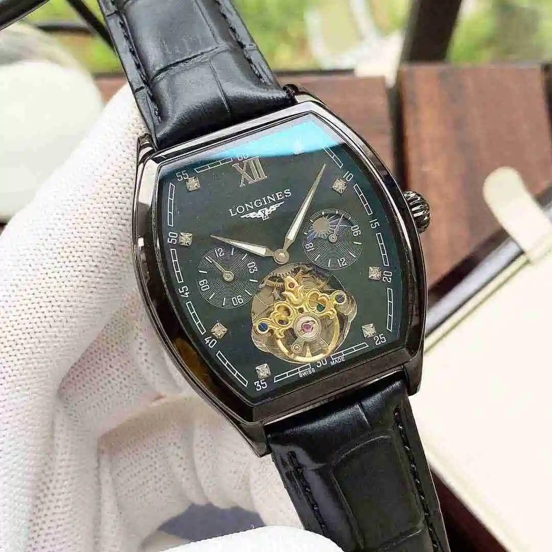 General Watches Longines Watch Men's Watch Paired with Original Fully Automatic Mechanical Movement Top Grade 316 Precision Steel Case with Mineral Super Strong Mirror Diameter 42mm KK04950 view 5