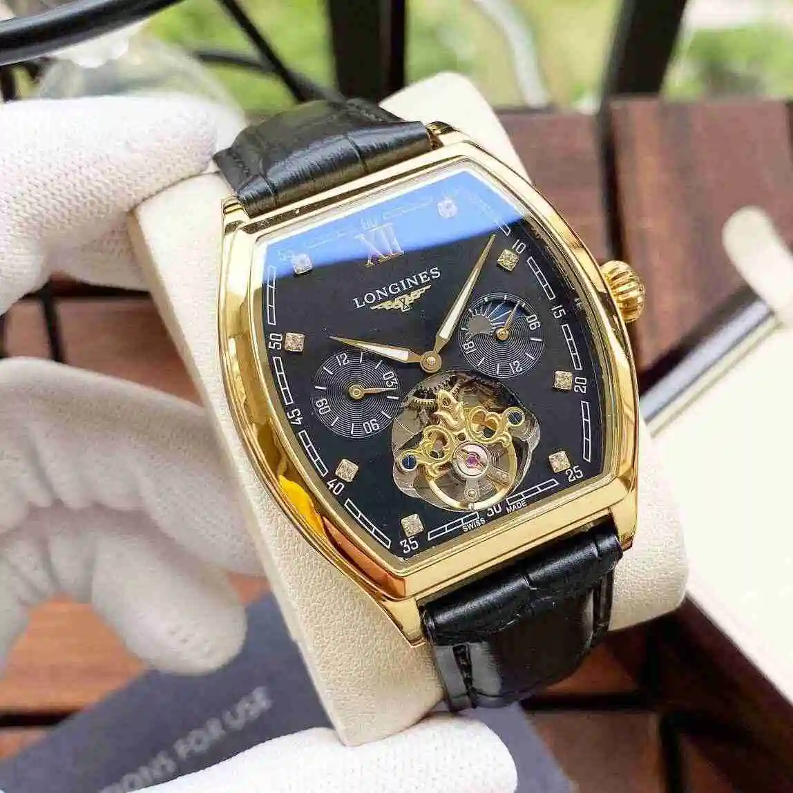 General Watches Longines Watch Men's Watch Paired with Original Fully Automatic Mechanical Movement Top Grade 316 Precision Steel Case with Mineral Super Strong Mirror Diameter 42mm KK04950 view 6