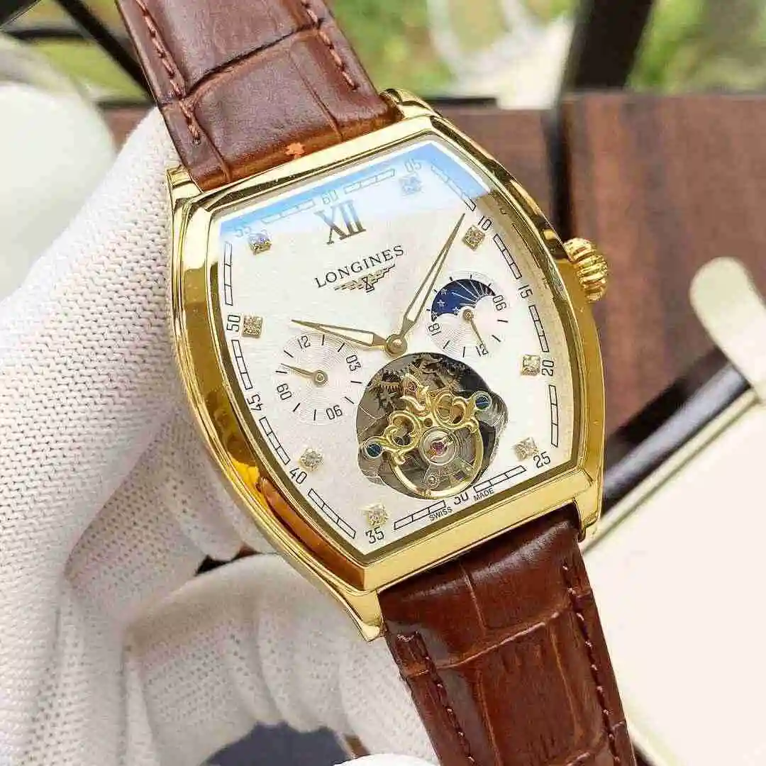 General Watches Longines Watch Men's Watch Paired with Original Fully Automatic Mechanical Movement Top Grade 316 Precision Steel Case with Mineral Super Strong Mirror Diameter 42mm KK04950 view 7