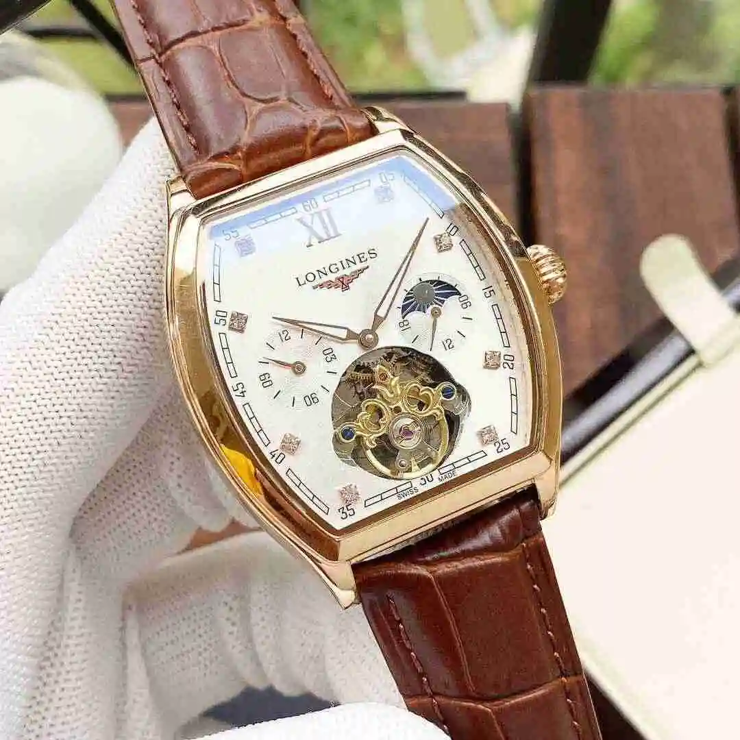 General Watches Longines Watch Men's Watch Paired with Original Fully Automatic Mechanical Movement Top Grade 316 Precision Steel Case with Mineral Super Strong Mirror Diameter 42mm KK04950 view 8