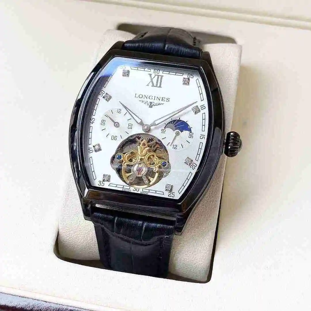 General Watches Longines Watch Men's Watch Paired with Original Fully Automatic Mechanical Movement Top Grade 316 Precision Steel Case with Mineral Super Strong Mirror Diameter 42mm KK04950 view 9
